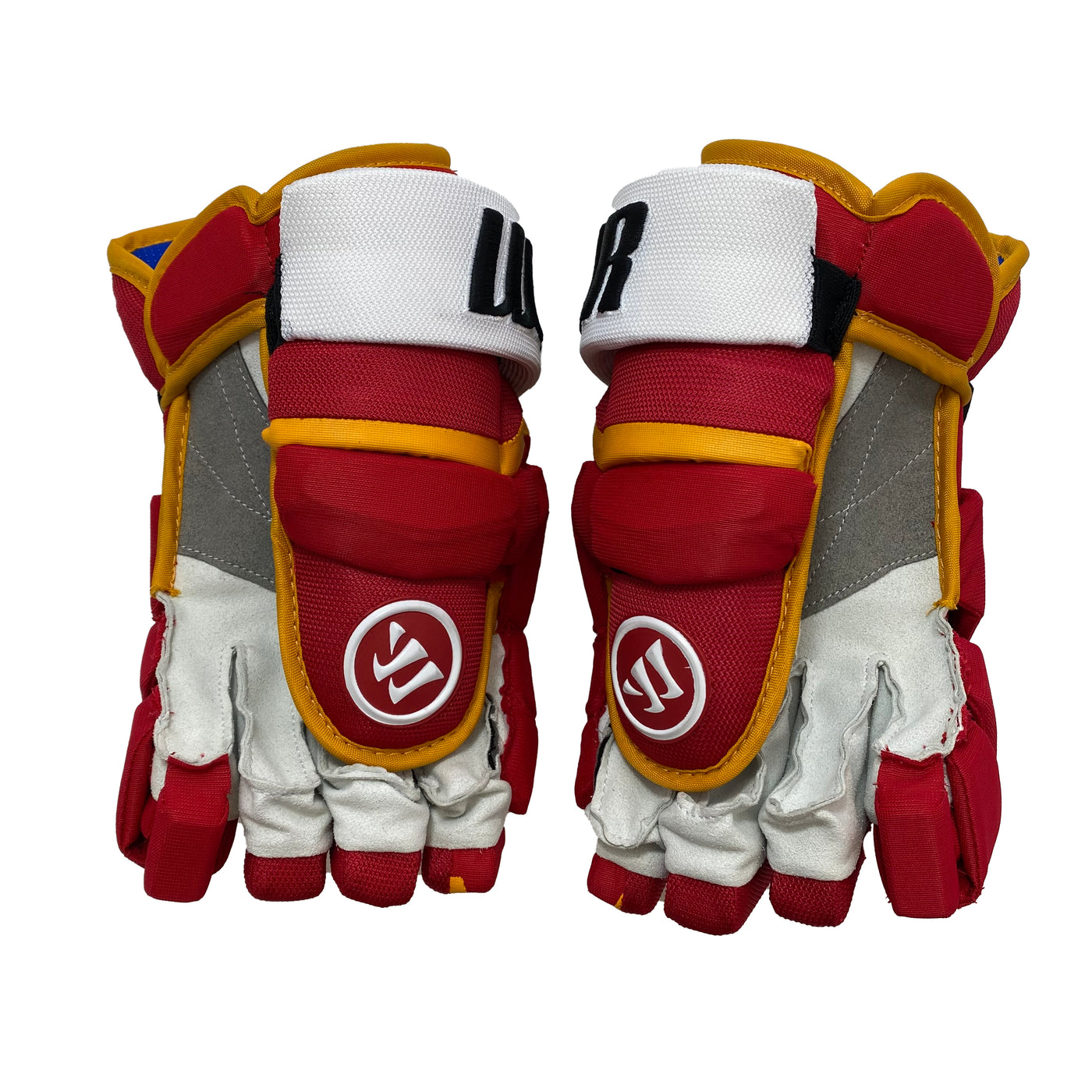 Warrior Covert QRL - Calgary Flames - Pro Stock Gloves - Johnny Gaudreau