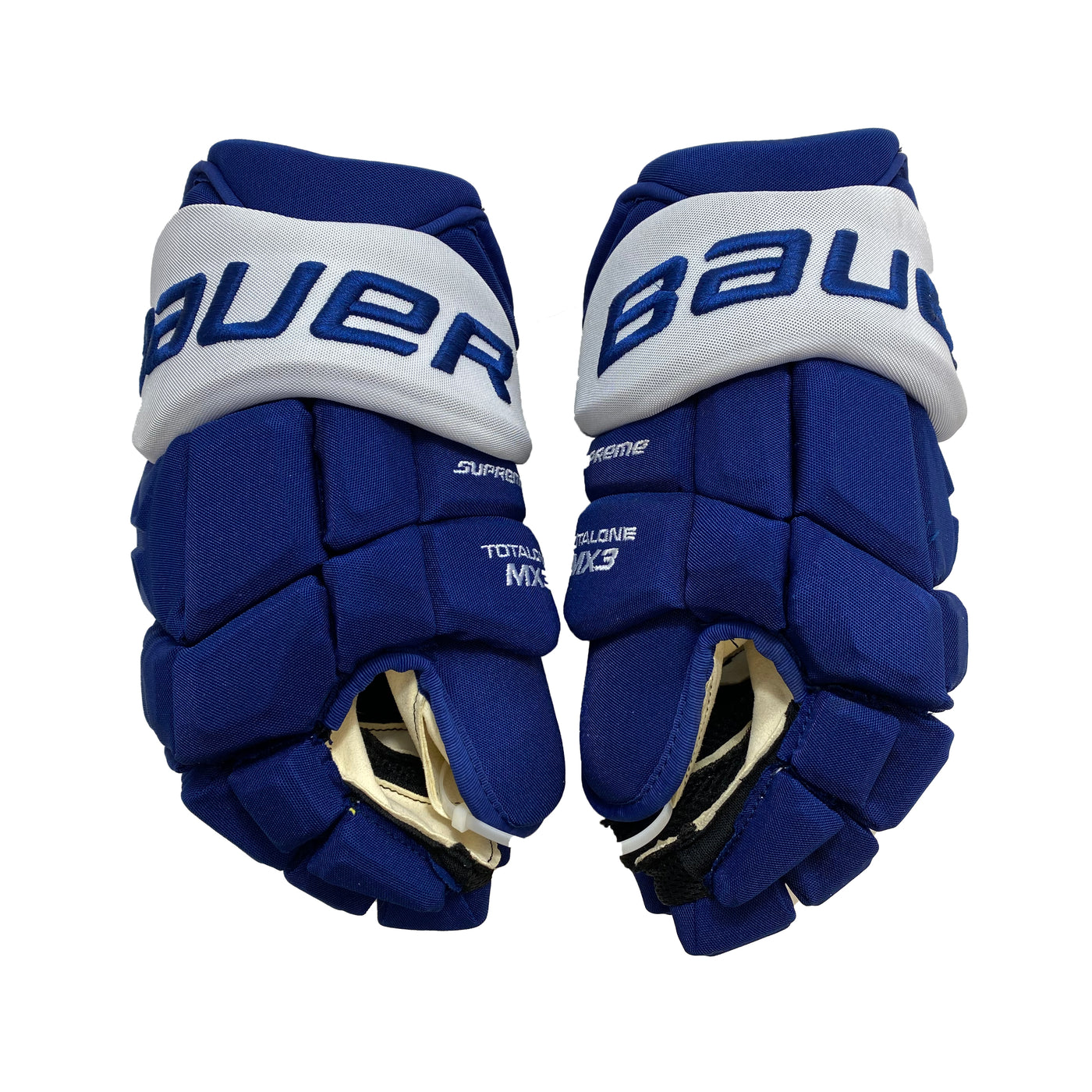 Bauer Supreme Total One MX3 - Toronto Maple Leafs - Pro Stock Gloves - Josh Leivo