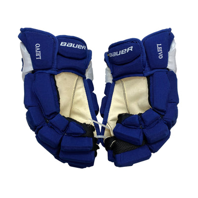 Bauer Supreme Total One MX3 - Toronto Maple Leafs - Pro Stock Gloves - Josh Leivo