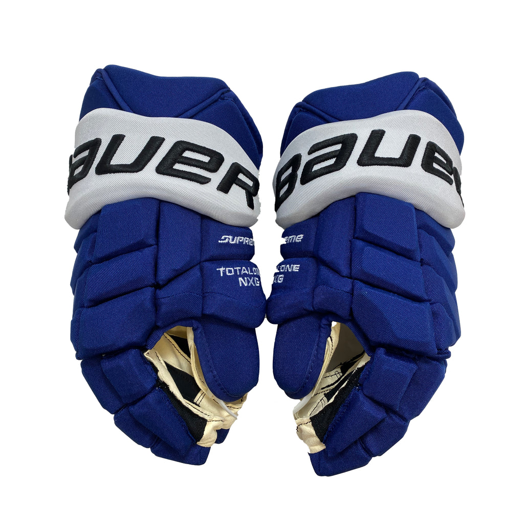 Bauer Supreme Total One NXG Tampa Bay Lightning Pro Stock Hockey Gloves Team Issue Hockey Lion Inc