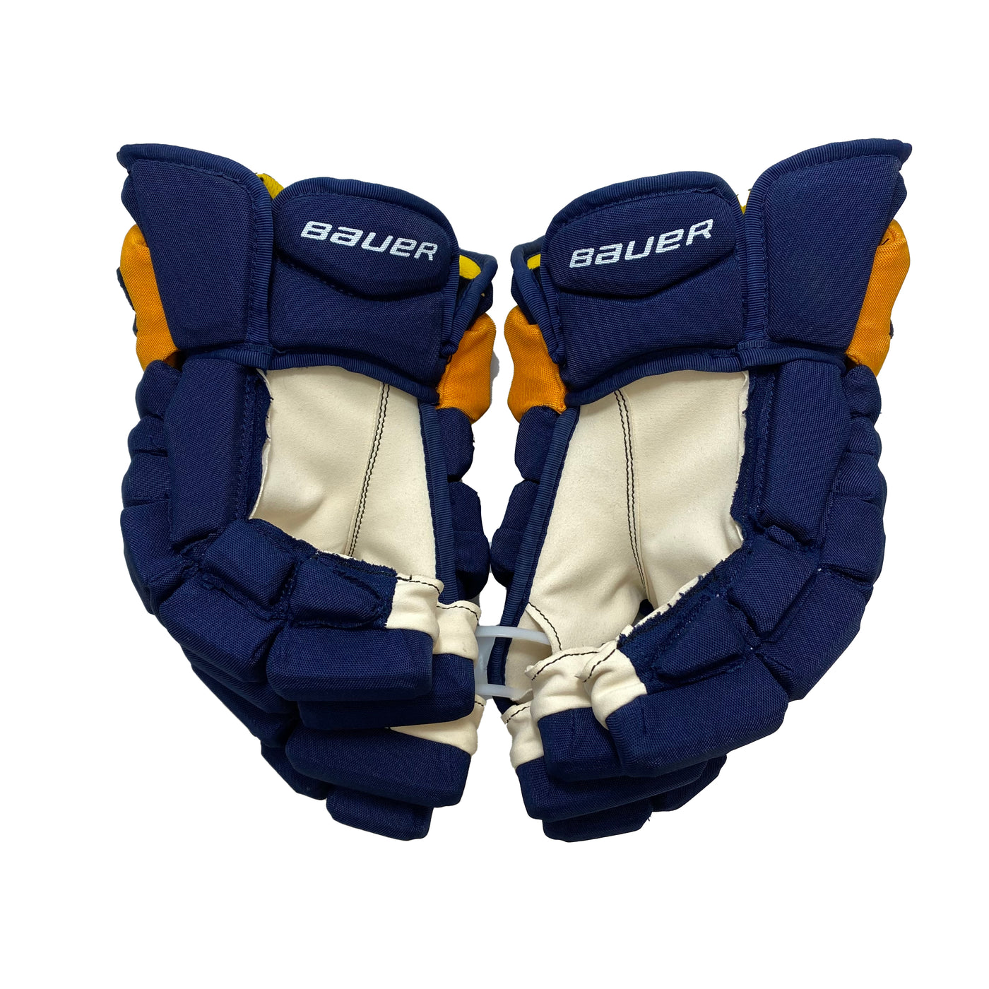 Bauer Supreme TotalOne MX3 - Buffalo Sabres - Pro Stock Hockey Gloves - Mikhail Grigorenko