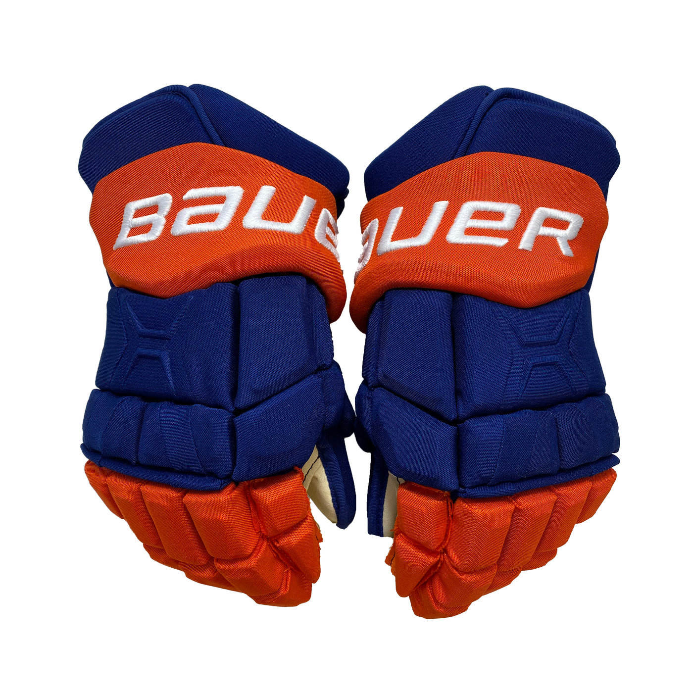 Bauer Supreme TotalOne MX3 - New York Islanders - Pro Stock Hockey Gloves - Ryan Pulock