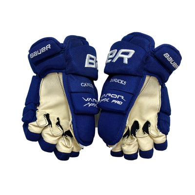 Bauer Vapor APX2 Pro -  Vancouver Canucks  - Pro Stock Gloves - Team Issue