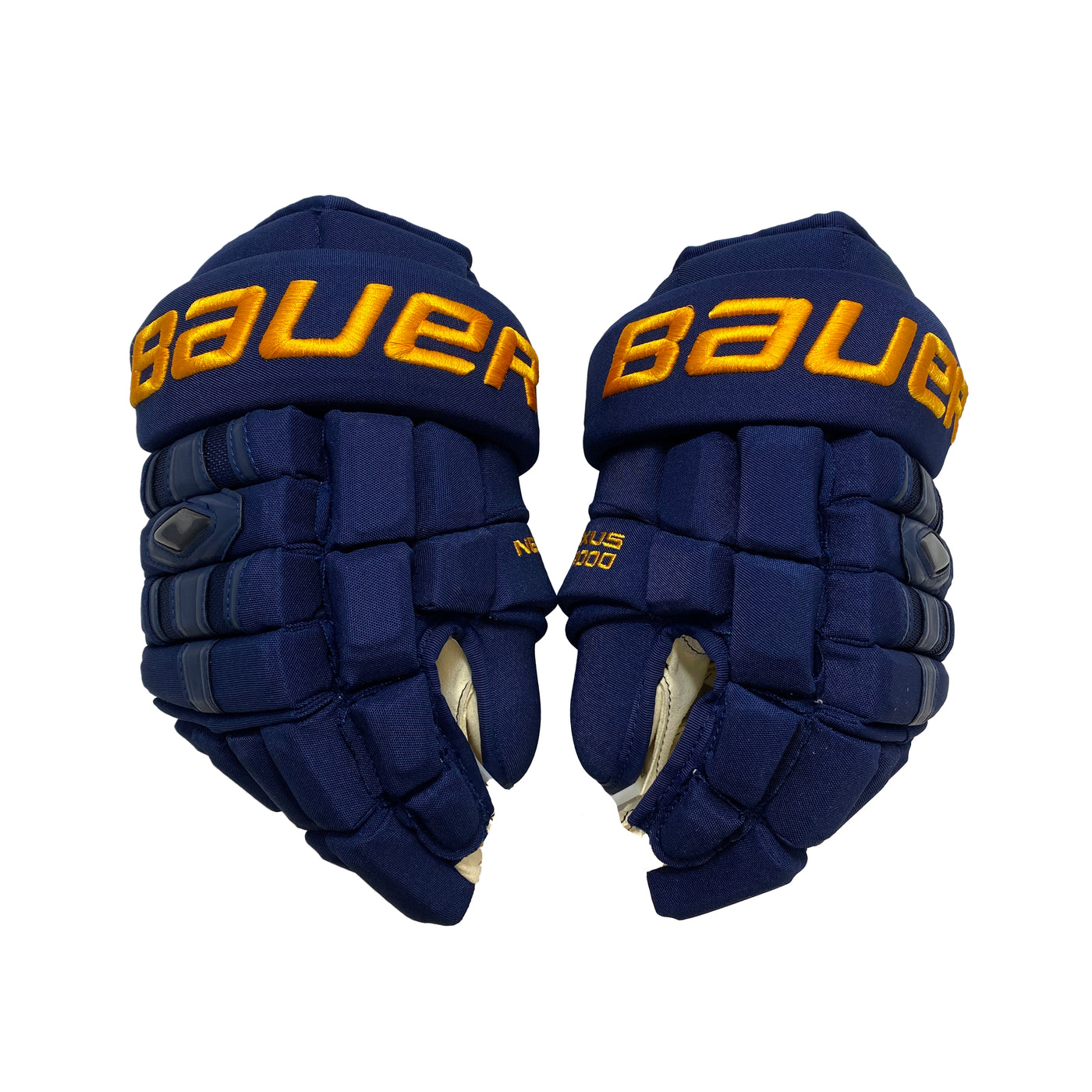 Bauer Nexus 1000 - St. Louis Blues - Pro Stock Hockey Gloves - Kevin Shattenkirk