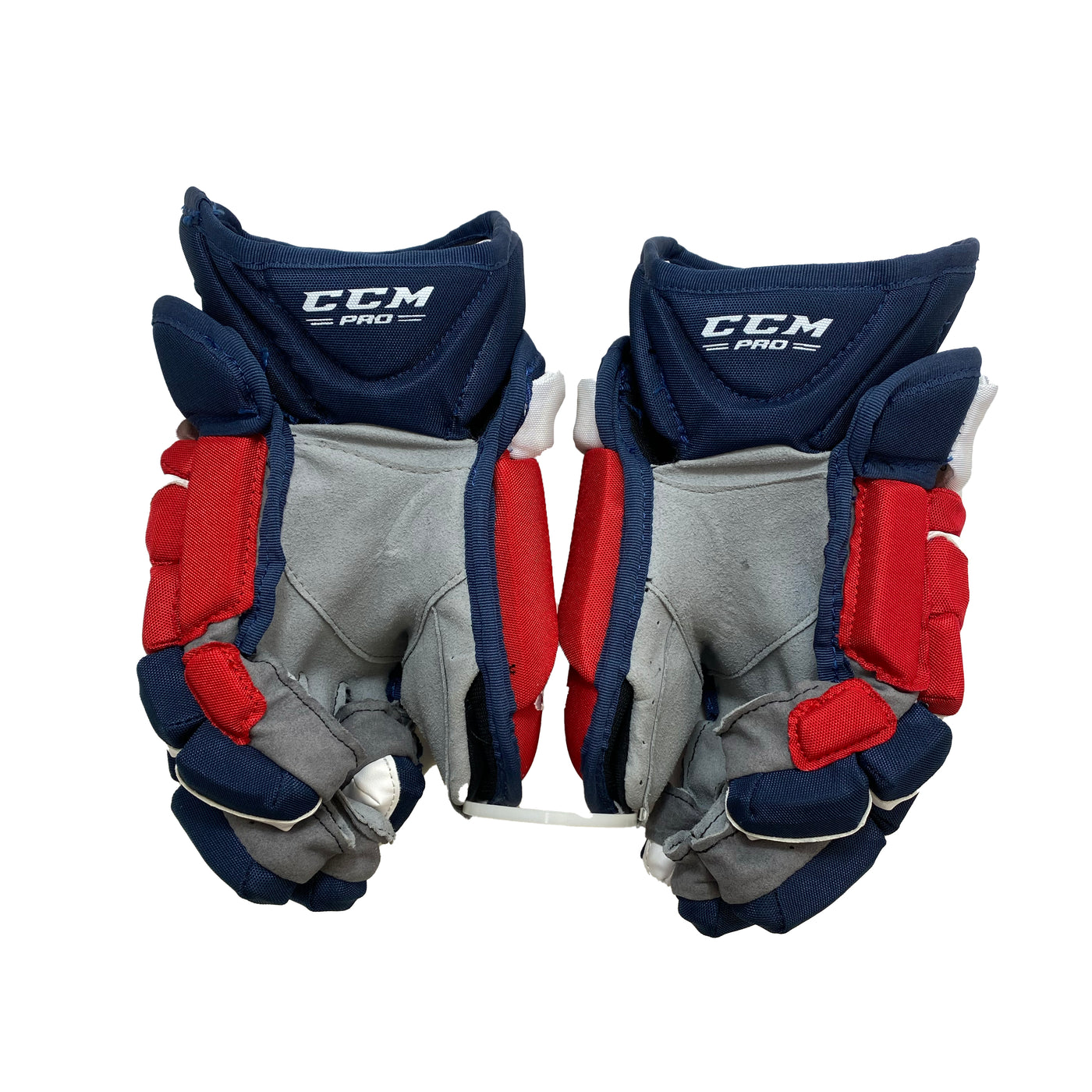 CCM HG12 - Washington Capitals - Pro Stock Gloves - Philippe Maillet