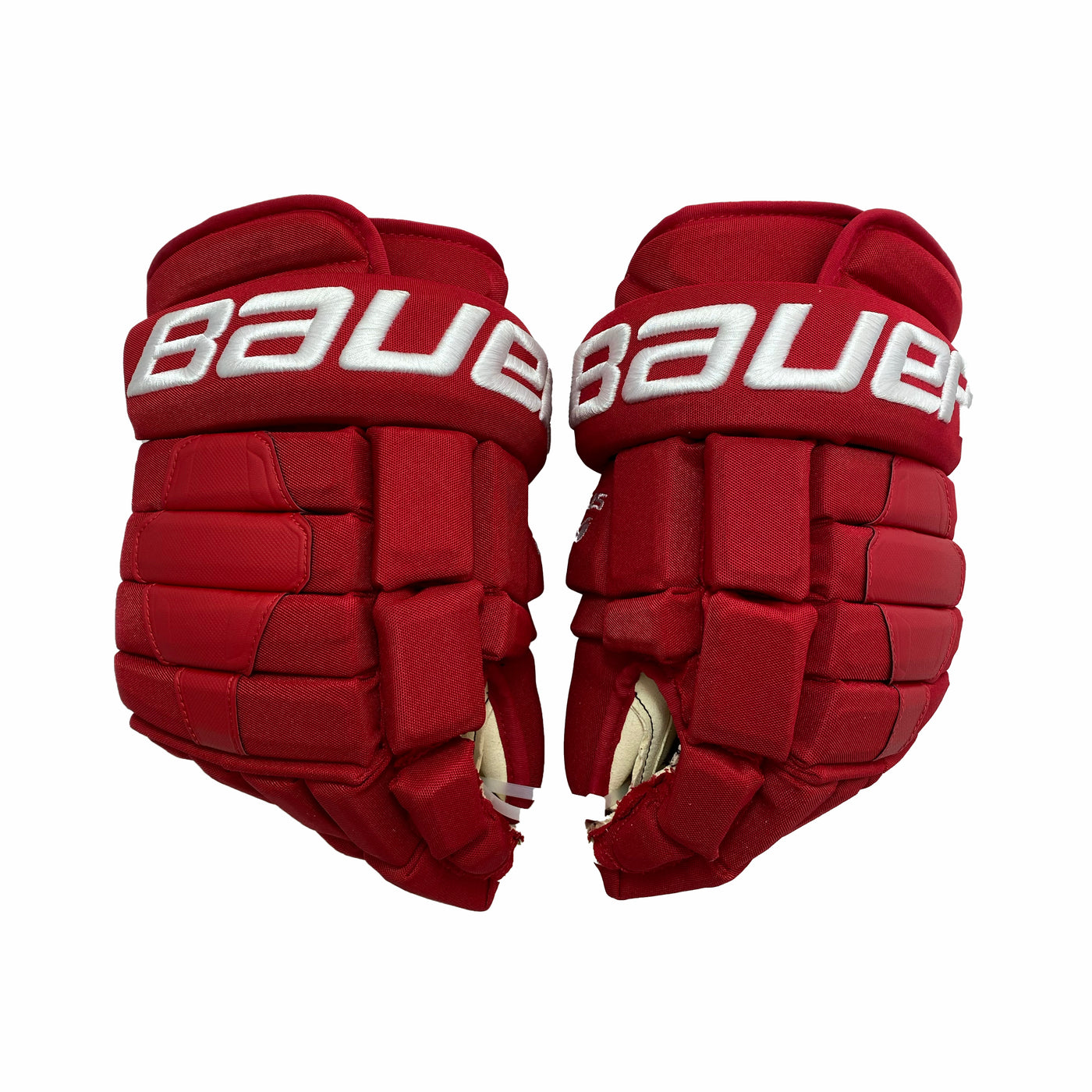 Bauer Nexus 2N Pro - Detroit Red Wings - Pro Stock Gloves - Brandon Naurato