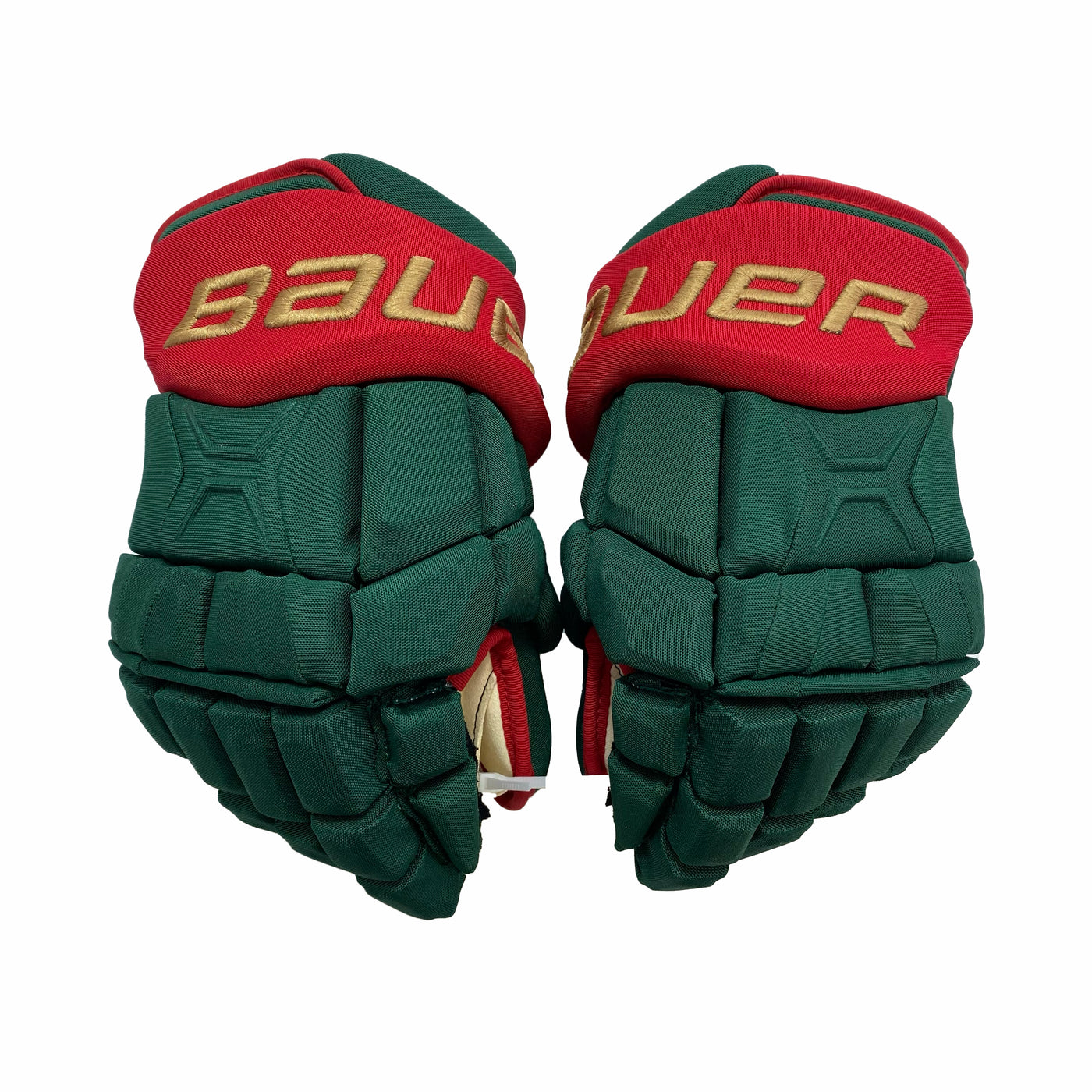 Bauer TotalOne MX3 - Minnesota Wild - Pro Stock Hockey Gloves - Jordan Schroeder