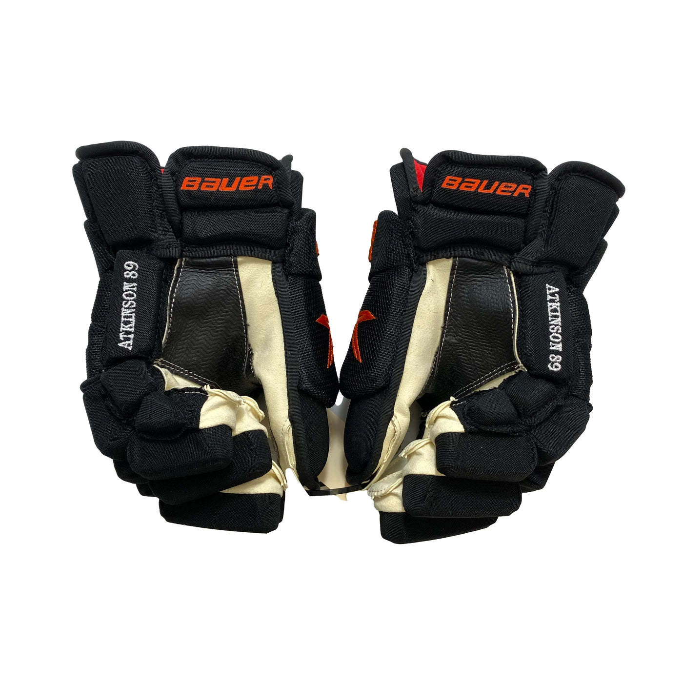 Bauer Vapor 2X Pro - Philadelphia Flyers - Pro Stock Hockey Gloves - Cam Atkinson