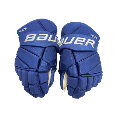 Bauer Vapor 1XLite Toronto Maple Leafs Reverse Retro  14" Pro Stock Gloves - Dave Hakstol