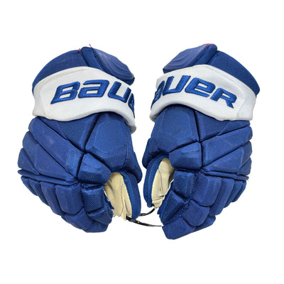 Bauer Vapor 1X Pro Lite Toronto Maple Leafs Pro Stock Gloves - Nic Petan