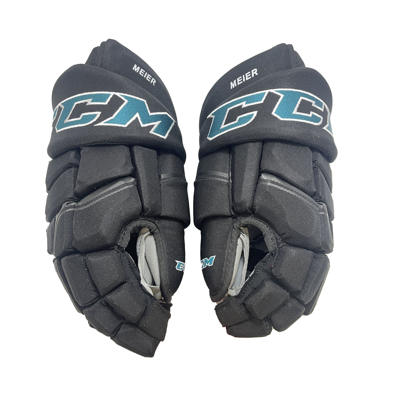 CCM HGQLXP San Jose Sharks 14" Pro Stock Gloves - Timo Meir