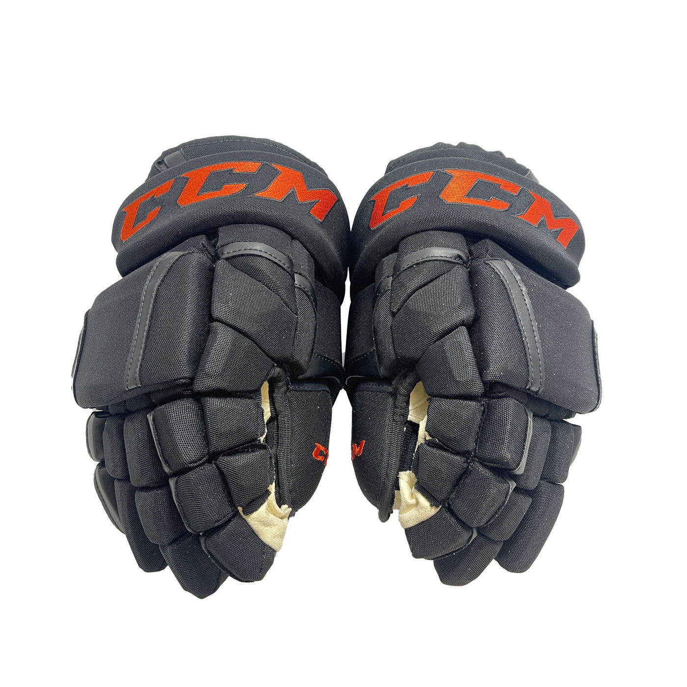 CCM HG12 Philadelphia Flyers Alternate Pro Stock Gloves - Team Issue