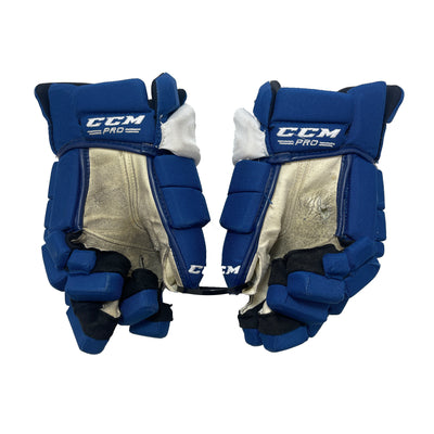 CCM HGSTXP Toronto Maple Leafs 14" Pro Stock Gloves -Jon Elkin
