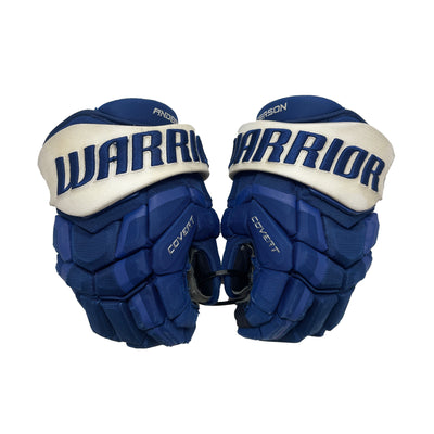 Warrior QRL Toronto Maple Leafs 14" Pro Stock Gloves  - Joey Anderson