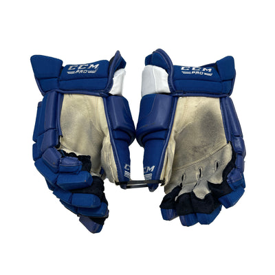 CCM HG50XP Toronto Maple Leafs 15" Pro Stock Gloves - Martin Marincin