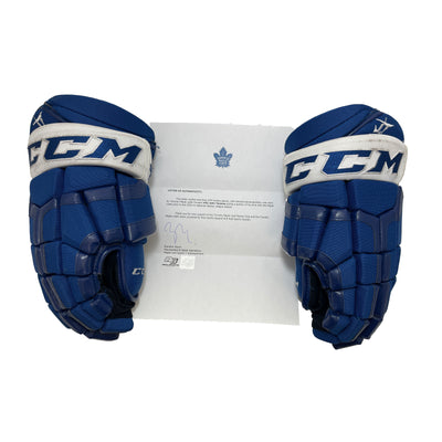 CCM HG55 Toronto Maple Leafs 14" Pro Stock Gloves - John Tavares