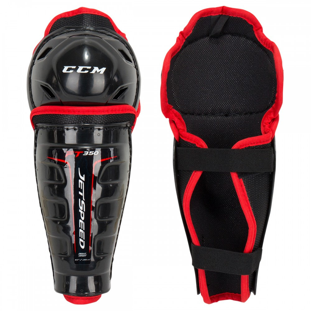 CCM Jetspeed FT350 Youth Hockey Shin Guards